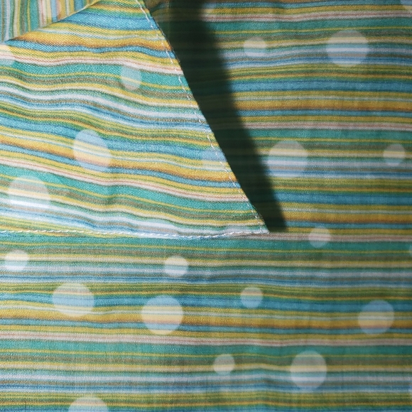 Green Women's button down blouse,size 2X. - Picture 3 of 9